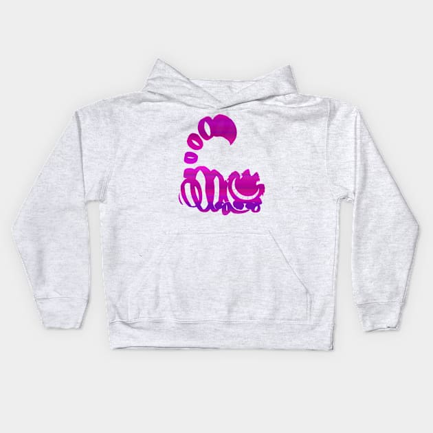 Cheshire Cat Ombre Silhouette Kids Hoodie by ijsw